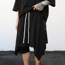 Load image into Gallery viewer, Dark Fake Two-Piece Drawstring Shorts
