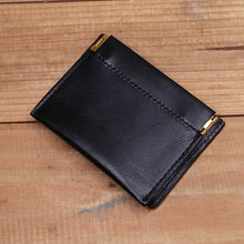 Load image into Gallery viewer, Ultra-thin Mini Leather Coin Purse Card Holder
