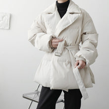 Load image into Gallery viewer, Belt Lapel Cotton Jacket
