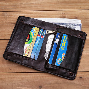 Retro Handmade Leather Wallet