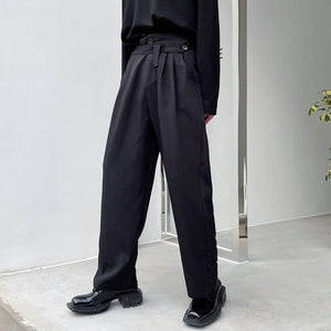 Irregular Double Waist Trousers