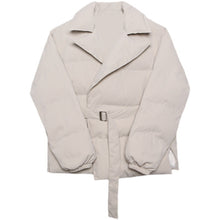 Load image into Gallery viewer, Belt Lapel Cotton Jacket
