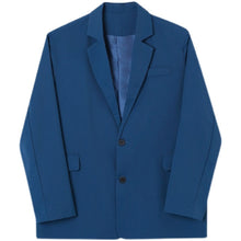 Load image into Gallery viewer, Simple Indigo Retro Blazer
