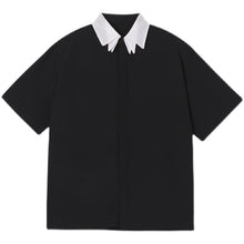 Load image into Gallery viewer, Layered Colorblock Patch Lapel Shirt
