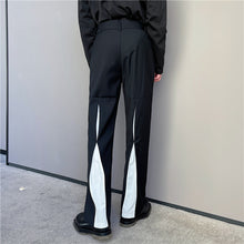 Load image into Gallery viewer, Black And White Contrast Cutout Pants
