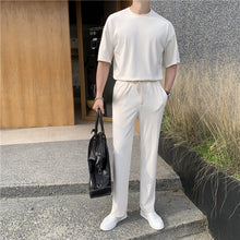 Load image into Gallery viewer, Casual Short Sleeve Trousers Set
