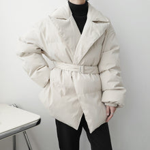 Load image into Gallery viewer, Belt Lapel Cotton Jacket
