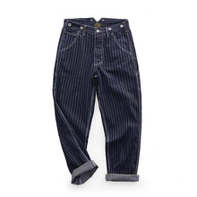 Load image into Gallery viewer, Men&#39;s Striped Loose  Jeans
