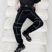 Load image into Gallery viewer, Reflective Striped Cargo Trousers
