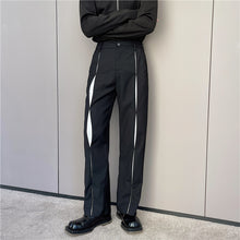 Load image into Gallery viewer, Black And White Contrast Cutout Pants
