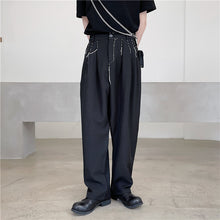 Load image into Gallery viewer, Topstitched Decoration Straight-leg Pants
