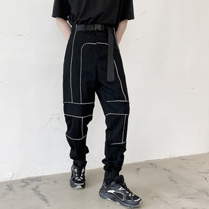 Reflective Striped Cargo Trousers