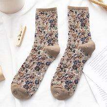 Load image into Gallery viewer, Winter  Ethnic Cute Floral Socks
