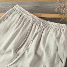 Load image into Gallery viewer, Cotton Linen Mid-Rise Baggy Pants
