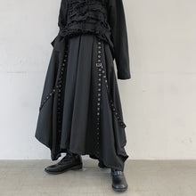 Load image into Gallery viewer, Webbing Irregular Oversized Wide-leg Culottes Hakama Pants
