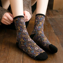 Load image into Gallery viewer, Winter  Ethnic Cute Floral Socks
