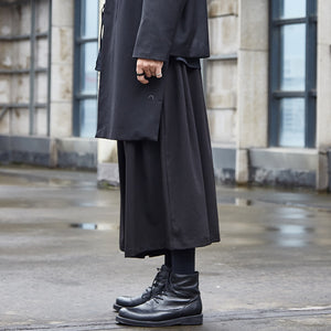 Dark Pleated Culottes