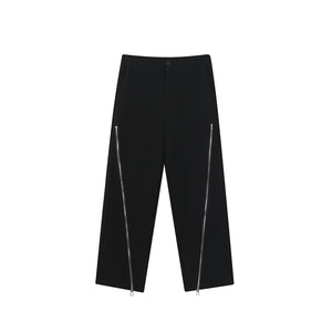 Irregular Zipper Casual Trousers