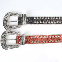 Load image into Gallery viewer, Punk Pin Buckle Faux Diamond Inlaid Belt
