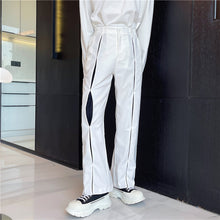 Load image into Gallery viewer, Black And White Contrast Cutout Pants

