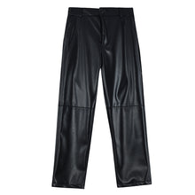 Load image into Gallery viewer, PU Leather Straight Casual Pants
