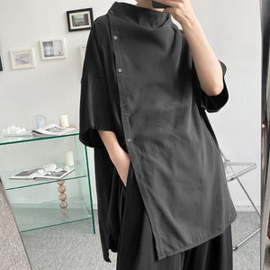 Asymmetric Design Loose Shirt