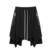 Load image into Gallery viewer, Dark Fake Two-Piece Drawstring Shorts
