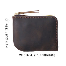 Load image into Gallery viewer, Retro Leather Small Coin Purse
