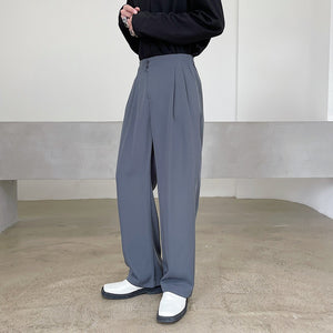 Casual Straight Drape Trousers