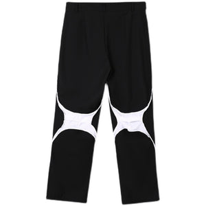 Contrasting Functional Casual Pants