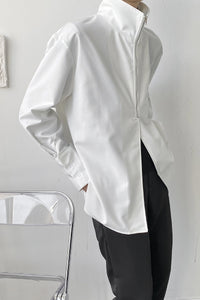 Simple Stand-up Collar Shirt