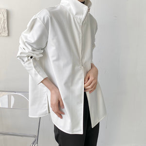 Simple Stand-up Collar Shirt