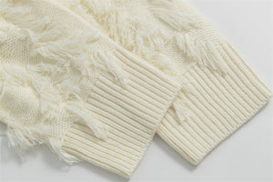 Round Neck Solid Color Knitted Sweater