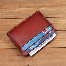 Load image into Gallery viewer, Ultra-thin Mini Leather Coin Purse Card Holder
