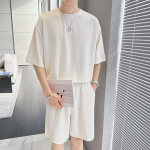 Breathable Short Sleeve T-Shirt Shorts Set