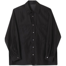 Load image into Gallery viewer, Sheer Organza Large Pocket Loose Shirt
