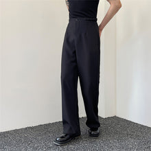 Load image into Gallery viewer, Waist Cutout Straight Wide-leg Trousers
