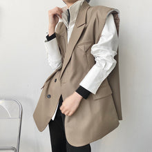 Load image into Gallery viewer, Raw-Edge Deconstructed Suit Vest
