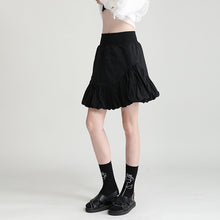 Load image into Gallery viewer, Elastic High Waist Bubble Bud Short Skirt
