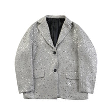 Load image into Gallery viewer, Single-breasted Sequined Blazer
