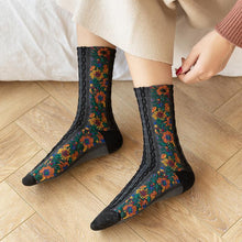 Load image into Gallery viewer, Warm Ethnic Cute Floral Printing Socks
