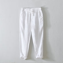 Load image into Gallery viewer, Linen Simple Solid Color Straight Pants
