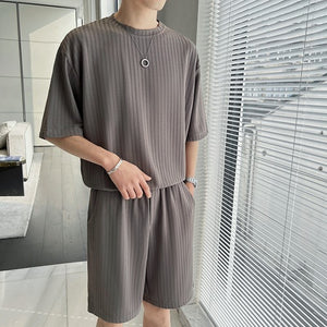 Breathable Short Sleeve T-Shirt Shorts Set