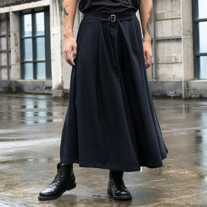 A-line Culottes Casual Pants