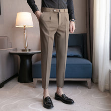 Load image into Gallery viewer, Slim Stretch Cropped Casual Pants
