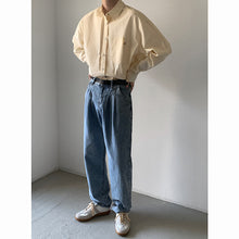 Load image into Gallery viewer, Straight Leg Relaxed Wide Leg Casual Jeans
