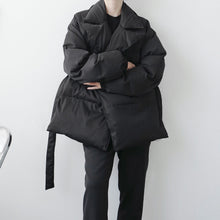 Load image into Gallery viewer, Belt Lapel Cotton Jacket
