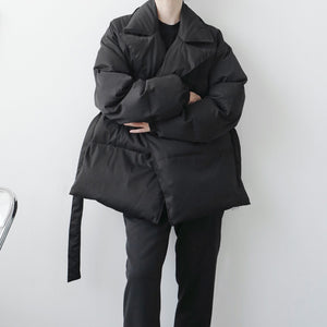 Belt Lapel Cotton Jacket