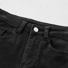 Load image into Gallery viewer, Black Flared Slim Jeans
