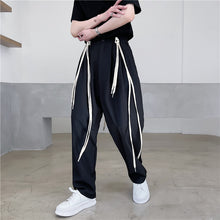 Load image into Gallery viewer, Fringe Strap Casual Suit Pants
